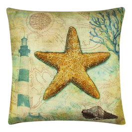 Aberto Design Cojín Multicolor 43 x 43 cm con Relleno de Silicona